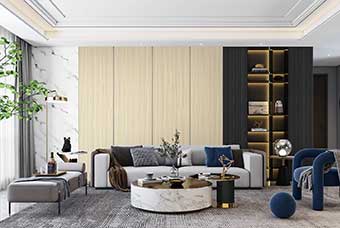 云浮轻奢风格-客厅