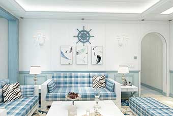 云浮地中海风格-客厅