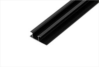 云浮航空纤维墙咔铝合金带灯中条(哑黑氧化)