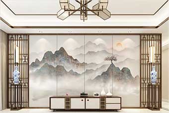 云浮森佰汇航空纤维（山水画系列）