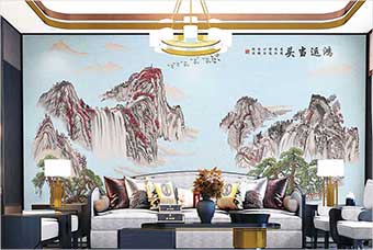 云浮森佰汇航空纤维墙咔(鸿运当头)